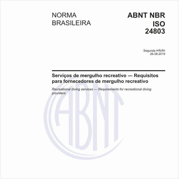 Serviços de mergulho recreativo - Requisitos para fornecedores de mergulho recreativo