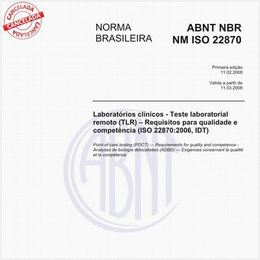 NBRNM-ISO22870 de 02/2008