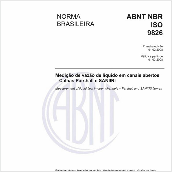 Medição de vazão de líquido em canais abertos - Calhas Parshall e SANIIRI