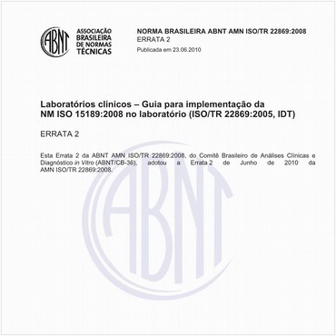 ABNT NM-ISO/TR22869 de 02/2008