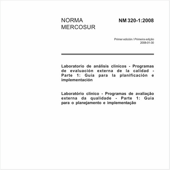 Laboratório clínico - Programas de avaliação externa da qualidade - Parte 1: Guia para o planejamento e implementação