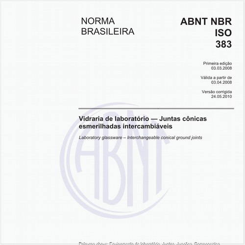 Vidraria de laboratório - Juntas cônicas esmerilhadas intercambiáveis