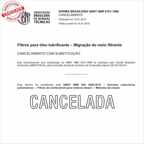 Filtros para óleo combustível (diesel) - Determinação da separação de água