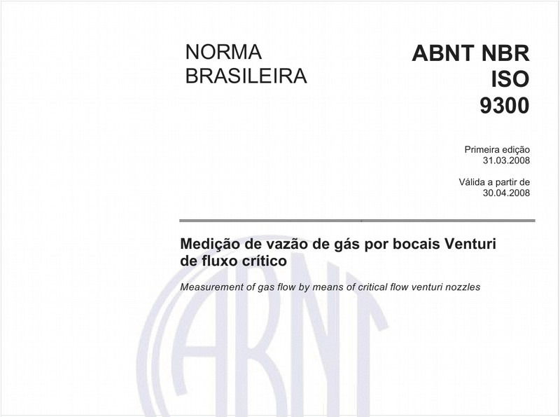 Medição de vazão de gás por bocais Venturi de fluxo crítico