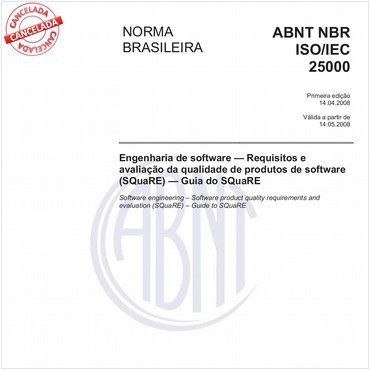 NBRISO/IEC25000 de 04/2008