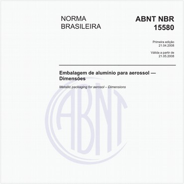 NBR15580 de 04/2008
