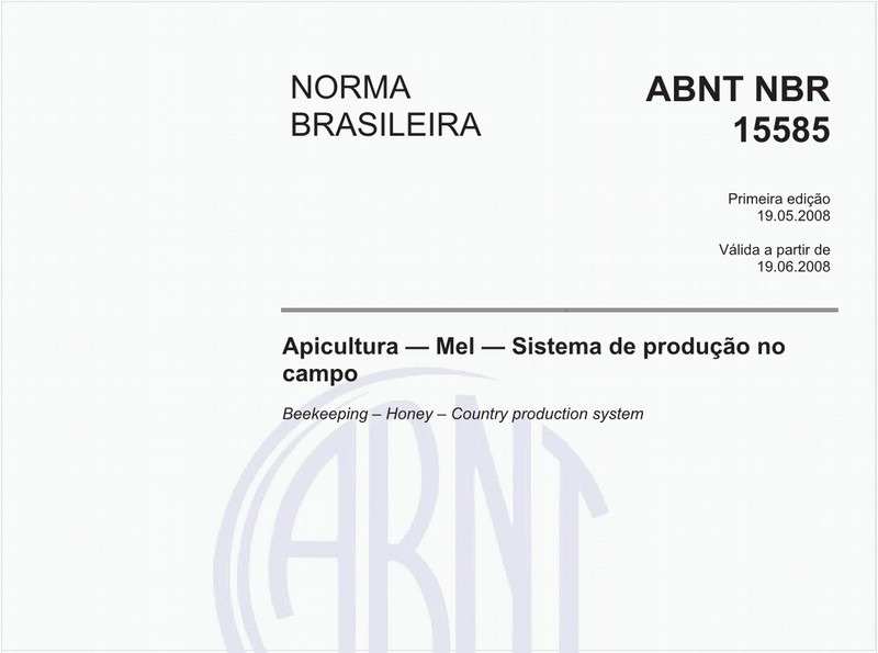 Apicultura - Mel - Sistema de produção no campo