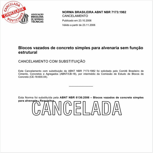 Blocos vazados de concreto simples para alvenaria sem função estrutural