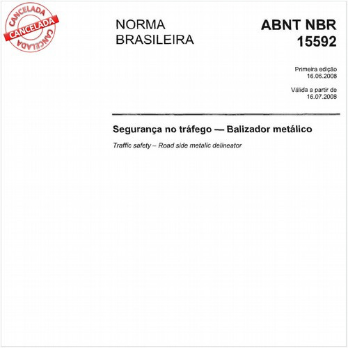 Segurança no tráfego - Balizador metálico