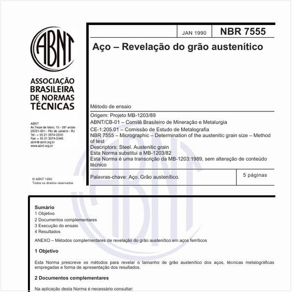 Aço - Revelação do grão austenítico