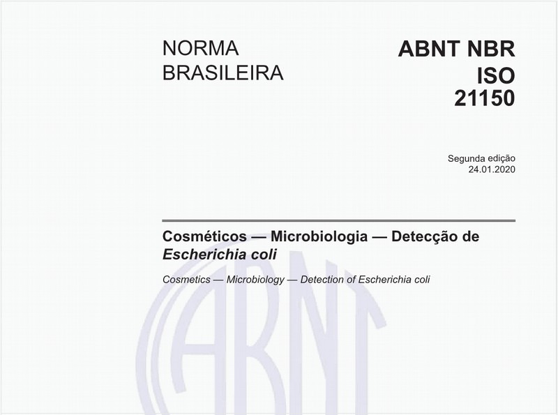 Cosméticos — Microbiologia — Detecção de Escherichia coli