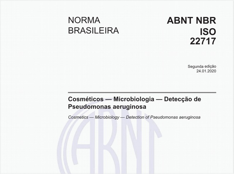 Cosméticos — Microbiologia — Detecção de Pseudomonas aeruginosa