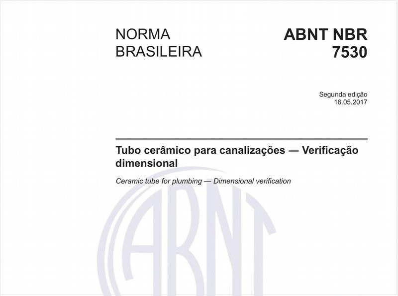 Tubo cerâmico para canalizações - Verificação dimensional