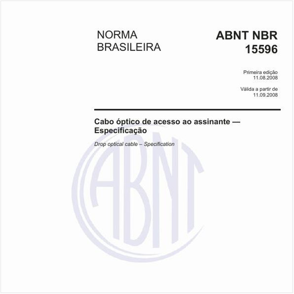 Cabo óptico de acesso ao assinante - Especificação