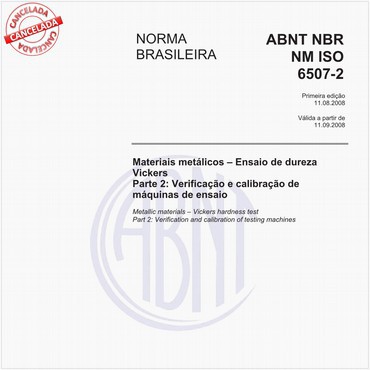 NBRNM-ISO6507-2 de 08/2008