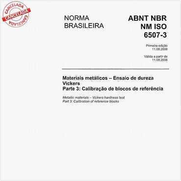 NBRNM-ISO6507-3 de 08/2008