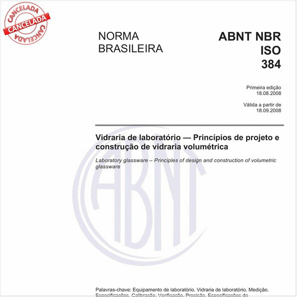 Vidraria de laboratório - Princípios de projeto e construção de vidraria volumétrica
