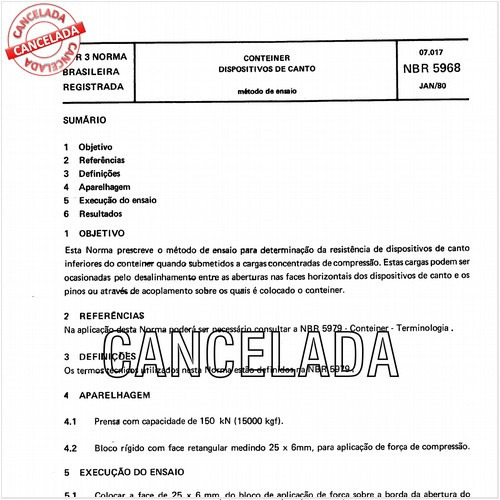 Conteiner - Dispositivos de canto