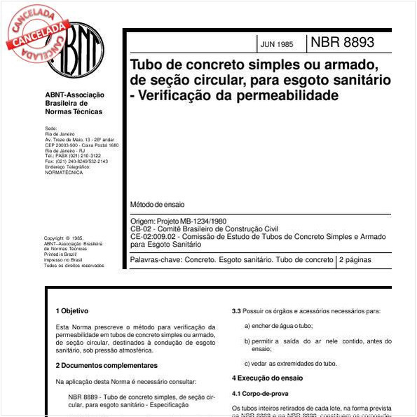 Tubo de concreto simples ou armado, de seção circular, para esgoto sanitário - Verificação da permeabilidade