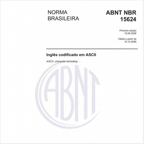 Inglês codificado em ASCII