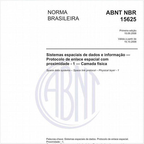Sistemas espaciais de dados e informação - Protocolo de enlace espacial com proximidade - 1 - Camada física