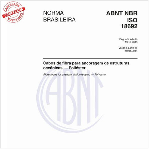 Cabos de fibra para ancoragem de estruturas oceânicas - Poliéster