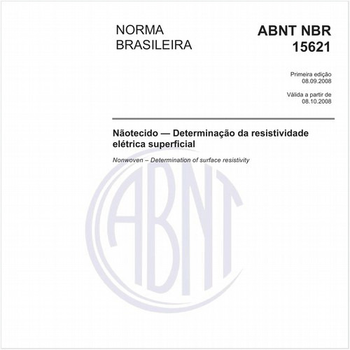 Nãotecido - Determinação da resistividade elétrica superficial