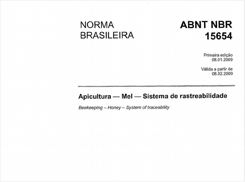 Apicultura - Mel - Sistema de rastreabilidade
