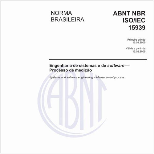 Engenharia de sistemas e de software - Processo de medição
