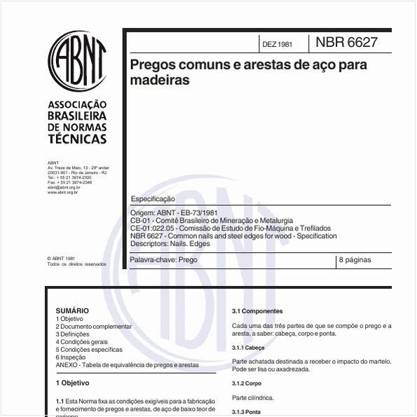 Pregos comuns e arestas de aço para madeiras