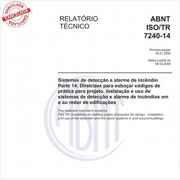 ABNT ISO/TR7240-14 de 01/2009