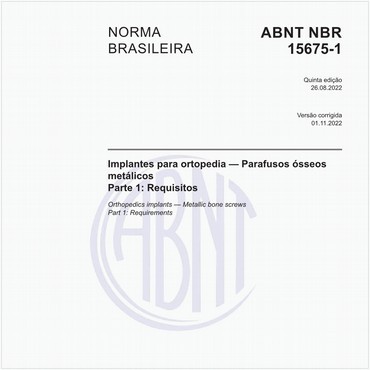 NBR15675-1 de 08/2022