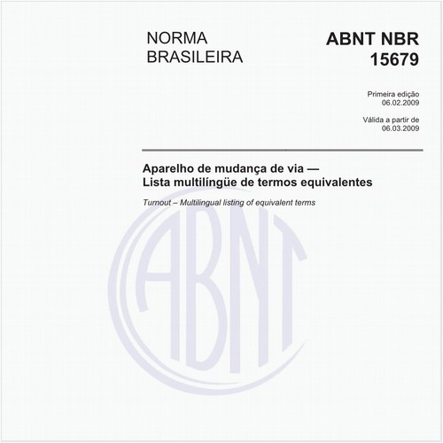 Aparelho de mudança de via - Lista multilíngüe de termos equivalentes