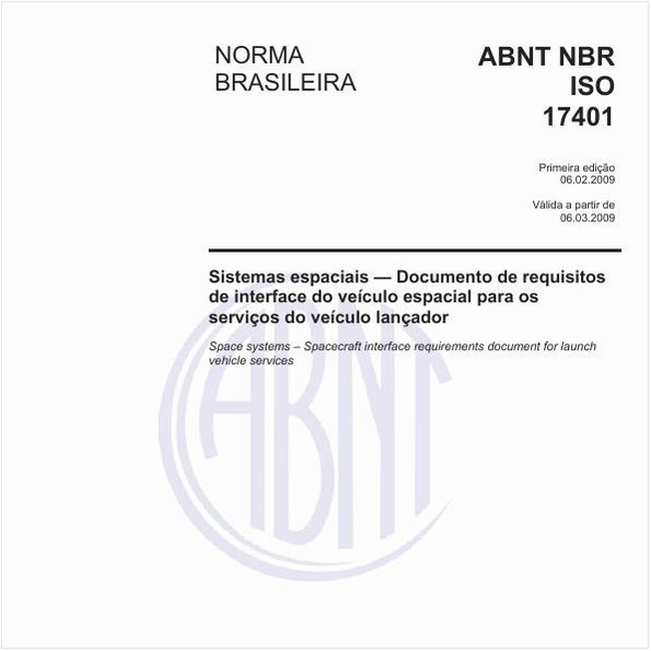 Sistemas espaciais - Documento de requisitos de interface do veículo espacial para os serviços do veículo lançador