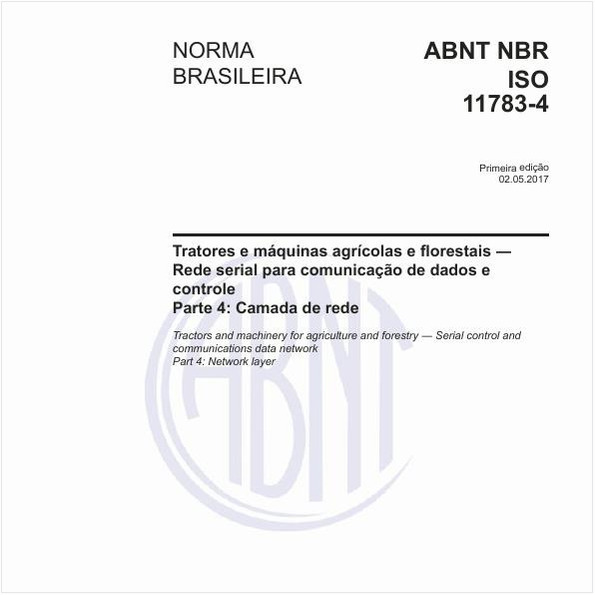 Tratores e máquinas agrícolas e florestais - Rede serial para comunicação de dados e controle - Parte 4: Camada de rede
