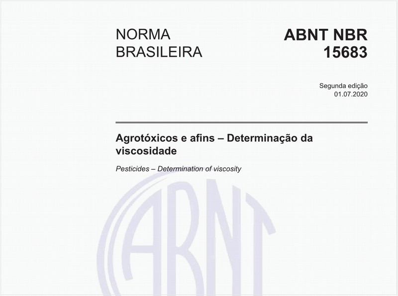 Agrotóxicos e afins - Determinação da viscosidade