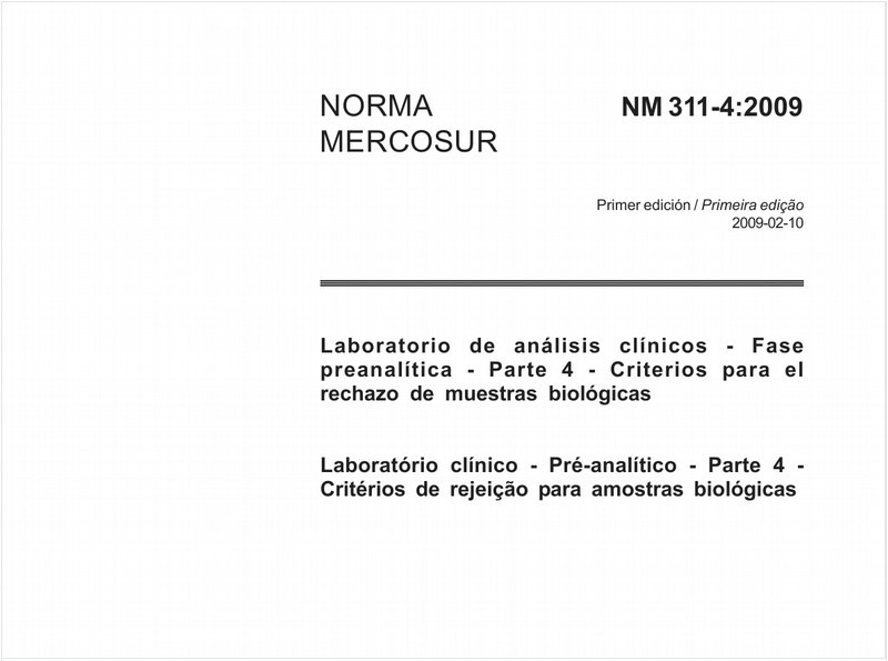Laboratório clínico - Pré-analítico - Parte 4 - Critérios de rejeição para amostras biológicas
