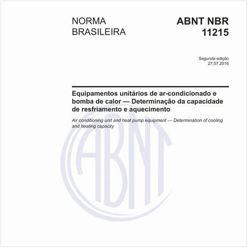 Equipamentos unitários de ar-condicionado e bomba de calor - Determinação da capacidade de resfriamento e aquecimento