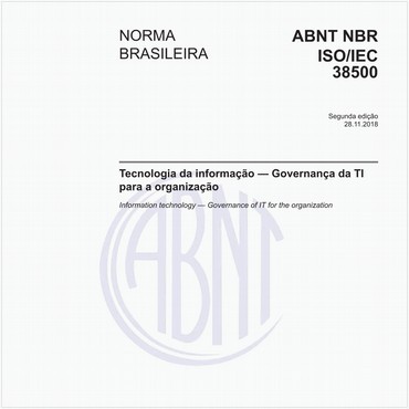 NBRISO/IEC38500 de 11/2018