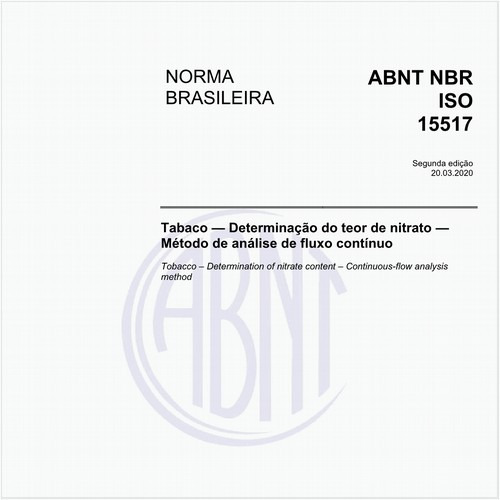 Tabaco - Determinação do teor de nitrato - Método de análise de fluxo contínuo