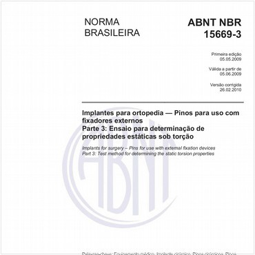 NBR15669-3 de 05/2009