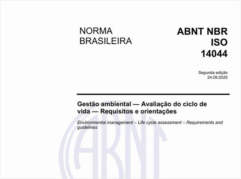 Gestão ambiental - Avaliação do ciclo de vida - Requisitos e orientações