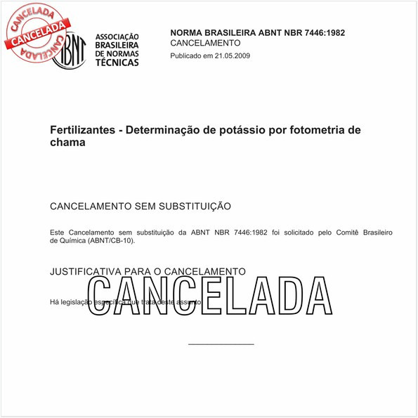 Fertilizantes - Determinação de potássio por fotometria de chama