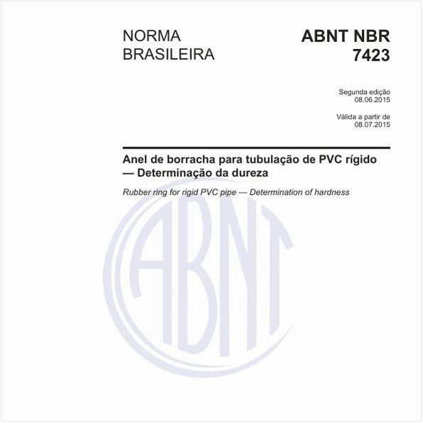 Anel de borracha para tubulação de PVC rígido — Determinação da dureza
