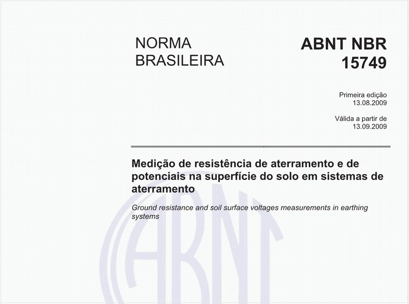 Medição de resistência de aterramento e de potenciais na superfície do solo em sistemas de aterramento