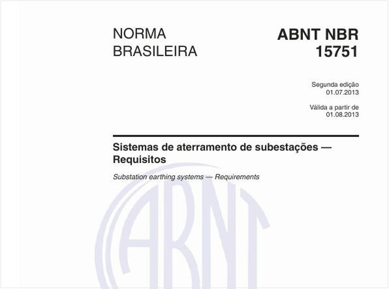 Sistemas de aterramento de subestações - Requisitos