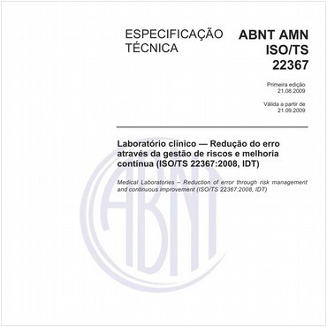 ABNT NM-ISO/TS22367 de 08/2009