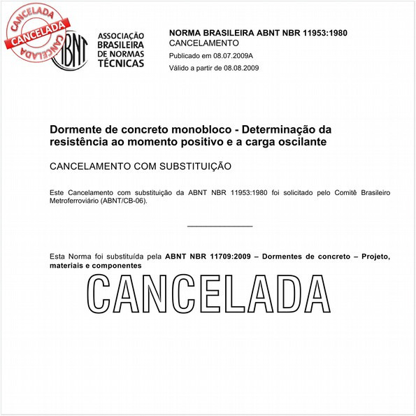 Dormente de concreto monobloco - Determinação da resistência ao momento positivo e a carga oscilante