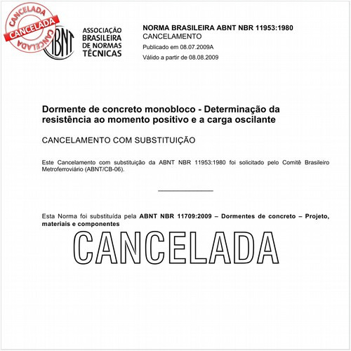 Dormente de concreto monobloco - Determinação da resistência ao momento positivo e a carga oscilante