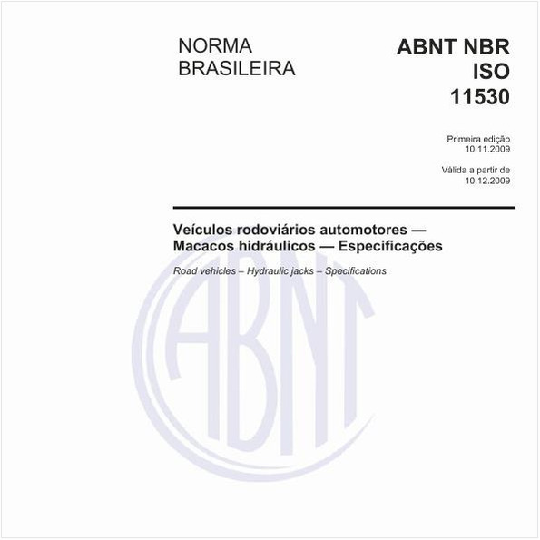 Veículos rodoviários automotores - Macacos hidráulicos - Especificações